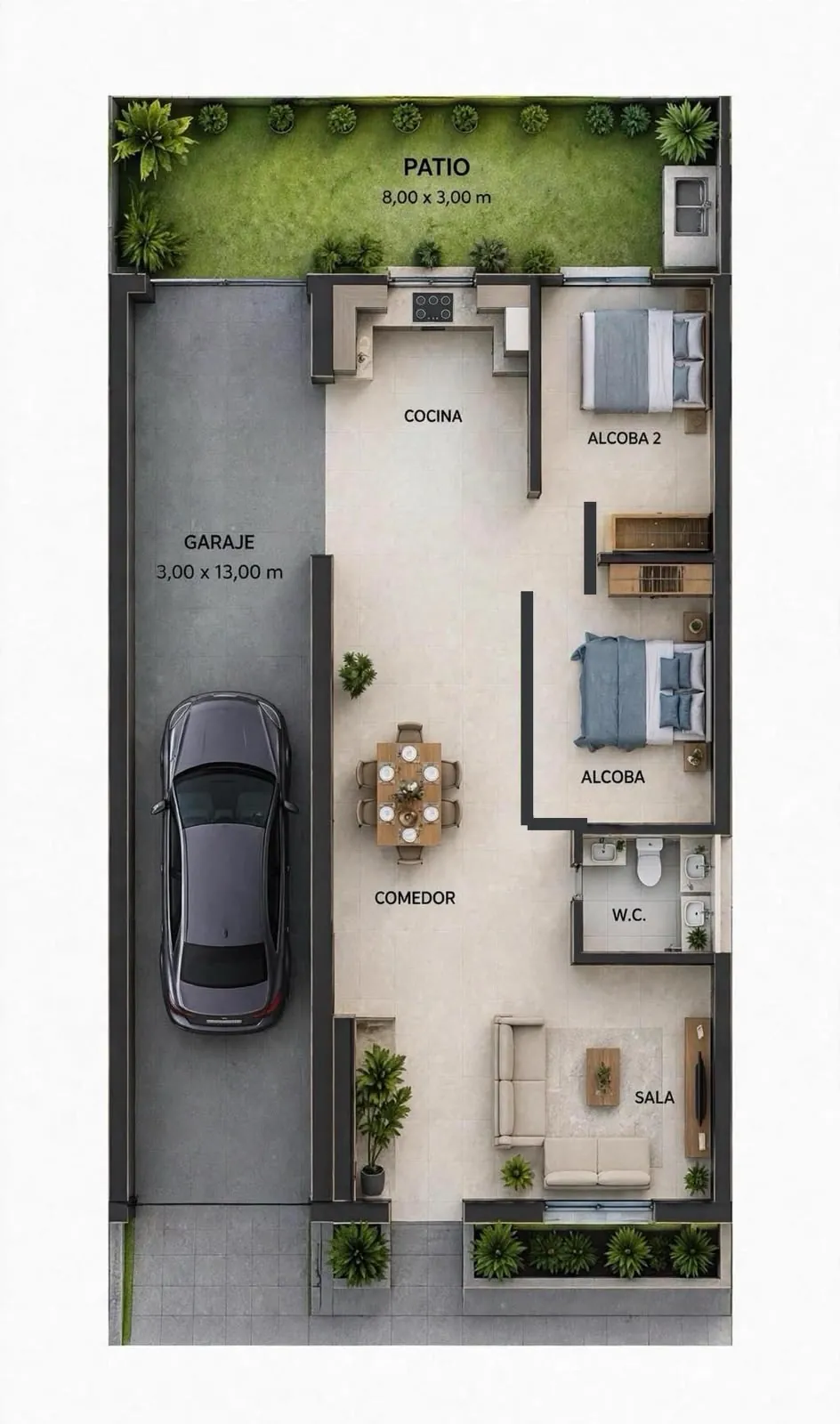 Plano de la casa tipología A